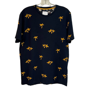 Denim & Flower Ricky Singh Men's Palm Tree Graphic Short Sleeve T-Shirt Large